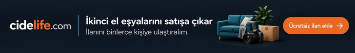 CideLife’ta ikinci el eşyalarını satışa çıkar. Ücretsiz ilan ekle.