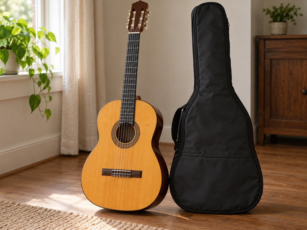 [DEMO] Klasik Gitar – Kılıflı, Doğal Ahşap fotoğraf 7