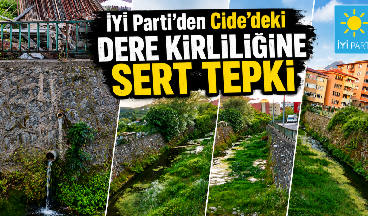 İYİ Parti'den Cide'deki Dere Kirliliğine Sert Tepki