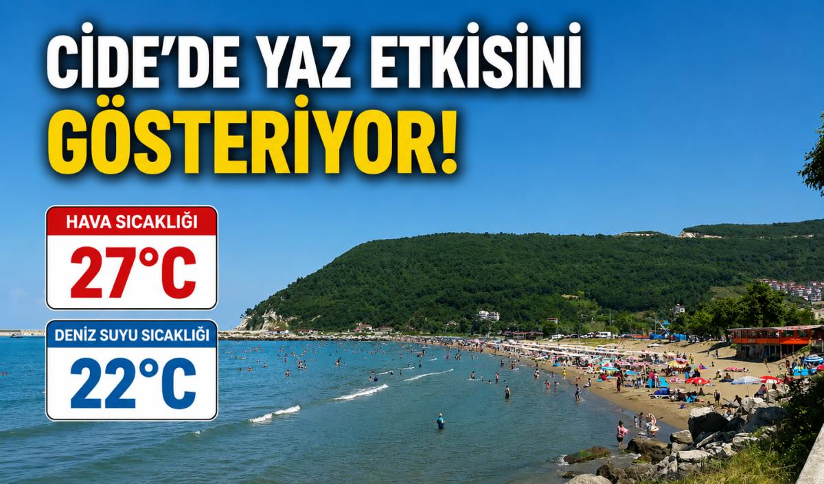 Cide'de Yaz Havası Etkisini Artırıyor! Sıcak Saatlerde Tedbirli Olun