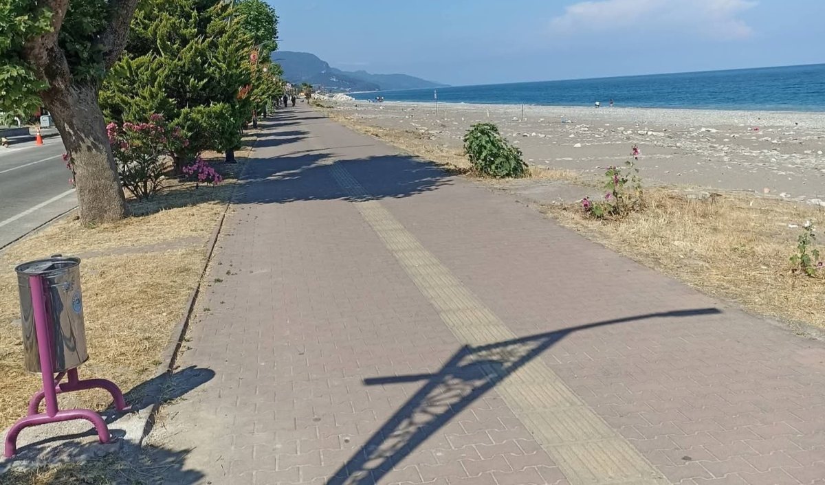 Cide sahilindeki kamp alanı kaldırıldı