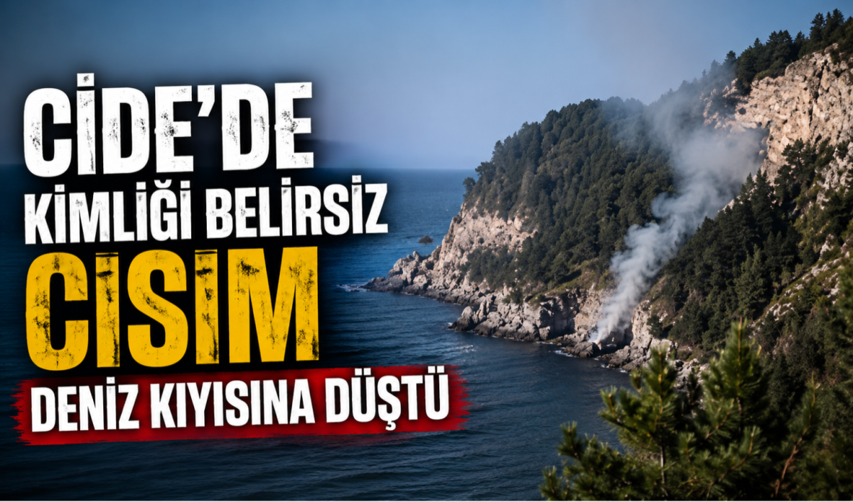 Cide'de Kimliği Belirsiz Cisim Deniz Kıyısına Düştü