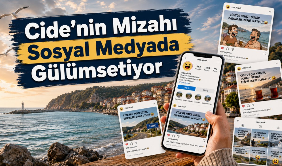 Cide’nin Mizahı Sosyal Medyada Gülümsetiyor