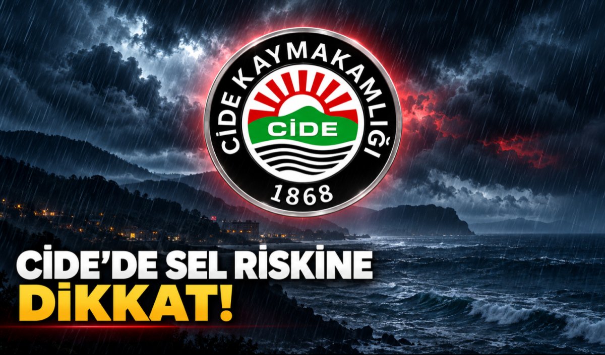 Cide Kaymakamlığı’ndan yoğun yağış uyarısı: Dere yataklarından uzak durun