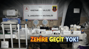 Kastamonu’da Narkotik Operasyonu: Çok Sayıda Madde Ve Düzenek Ele Geçirildi