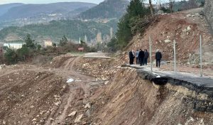 Kalafat Yolu’nda Heyelan Sonrası Kritik İnceleme Yapıldı