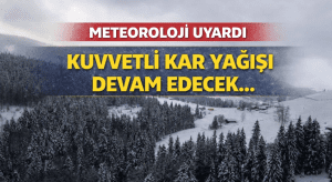 Meteoroloji’den Kastamonu ve Cide İçin Kuvvetli Kar Yağışı Uyarısı