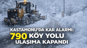 Kastamonu’da Kar Alarmı: 790 Köy Yolu Ulaşıma Kapandı