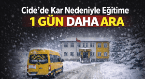 Cide’de Eğitime Kar Engeli: Taşımalı Eğitim ve Köy Okullarına 1 Gün Ara