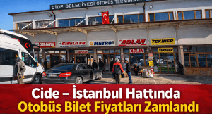 Cide – İstanbul Hattında Otobüs Bilet Fiyatları Güncellendi