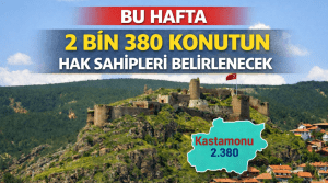Bu Hafta 2 Bin 380 Konutun Hak Sahipleri Belirlenecek